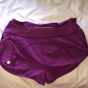Lulu Lemon shorts - speed shorts.